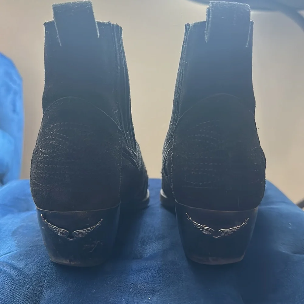 Zadig & Voltaire black western leather boots - Picture 4 of 5